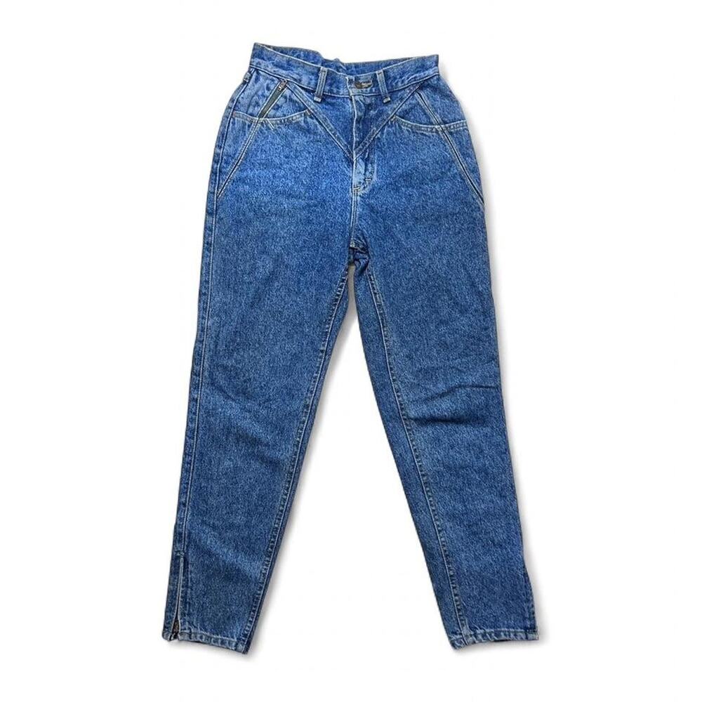 Lee Jeans Vintage 70s USA Union Made Western Cowgirl Ankle Zip Denim Pants 26”
